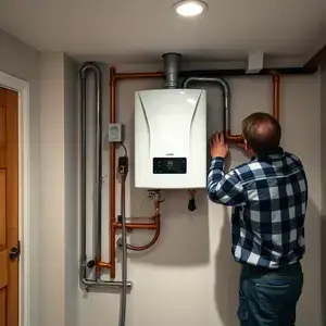 Tankless water heater installation in Warwick RI home