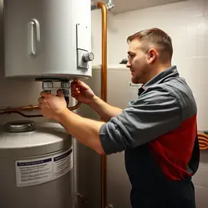 Tank water heater maintenance service