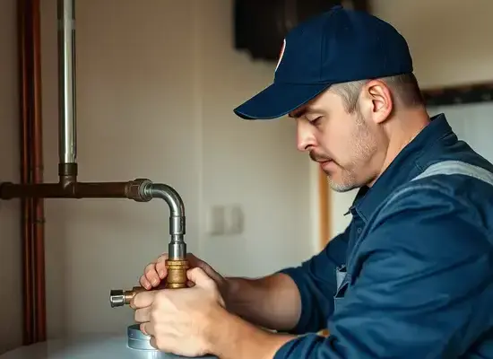 Professional water heater maintenance service